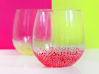 350x262 Painted Wine Glasses Diy Scoop - Painting Glasses With Nail Polish