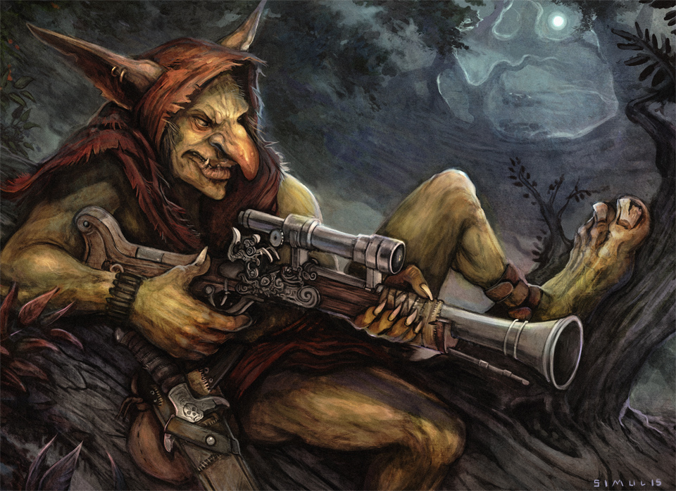 960x698 Goblin Sharpshooter By Badinspiration - Painting Goblin