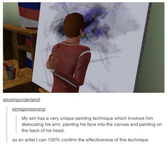 550x490 Sims - Painting Goblin