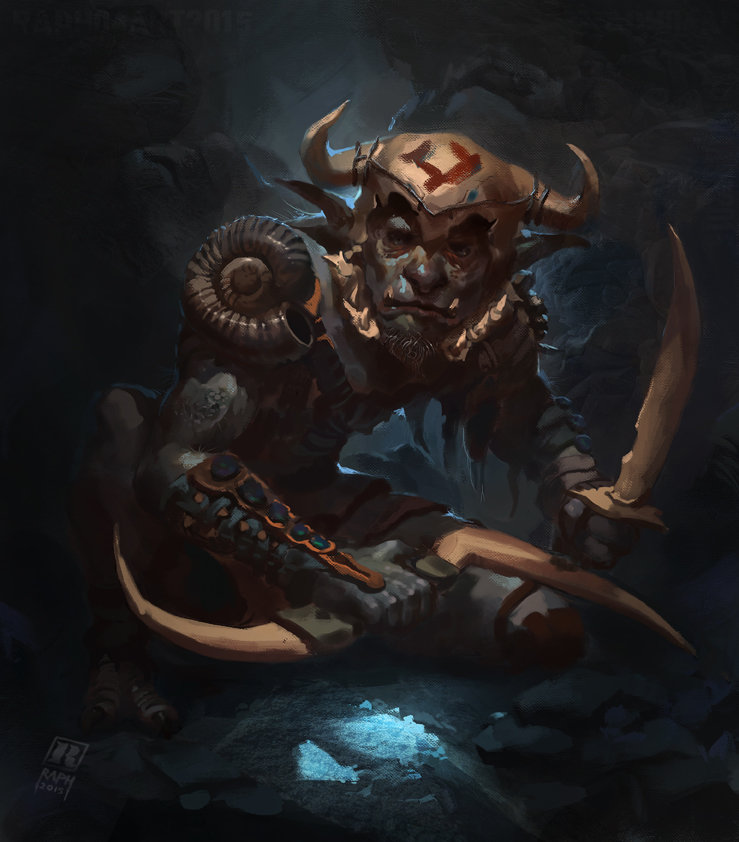 739x842 Artstation - Painting Goblin