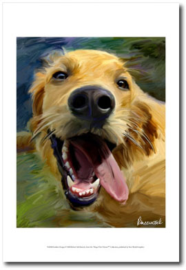 270x390 Golden Retriever Art Prints, Posters, And Paintings - Painting Goldens