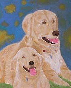 240x300 Golden Retriever Paintings - Painting Goldens