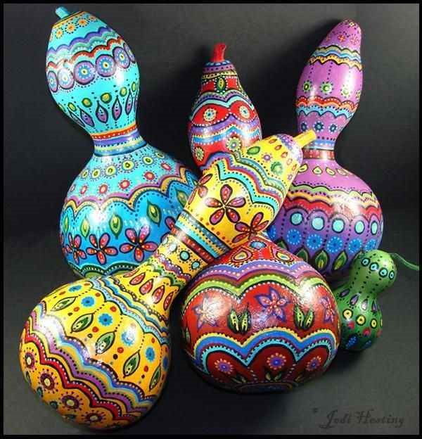 600x624 Your Guide To Painting Gourds Gourdoozie - Painting Gourds