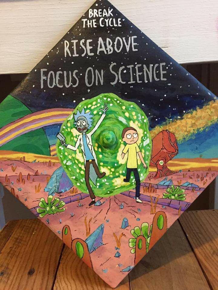 720x960 My Girlfriend Painted Her Graduation Cap And I Think It Turned Out - Painting Graduation Caps