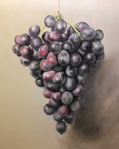 400x500 How To Paint Grapes, Purpose Of Hard And Soft Edges In Oil Painting. - Painting Grape