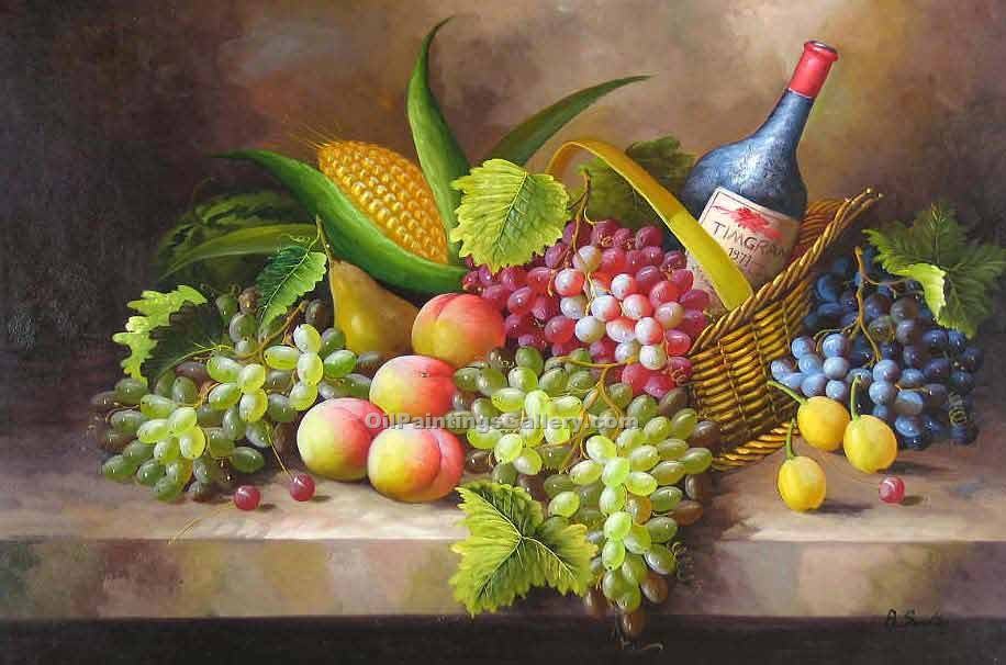 916x606 Wine And Grapes 37 (Painting Id Sl 1237 Ka) - Painting Grape