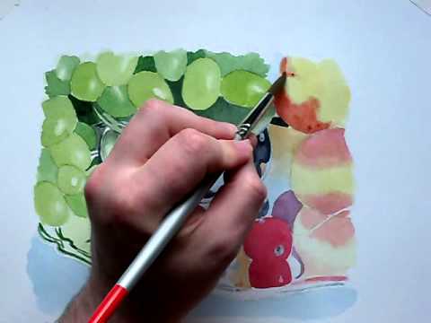 480x360 Grapes - Painting Grapes In Watercolor