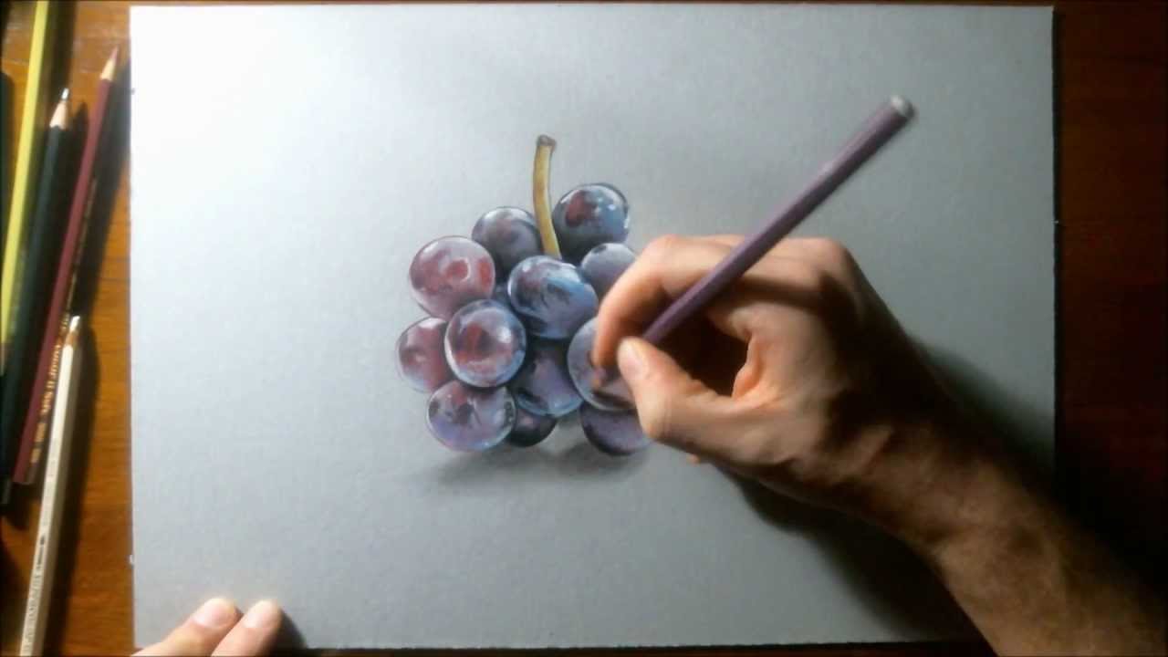1280x720 How To Draw Grapes - Painting Grapes In Watercolor
