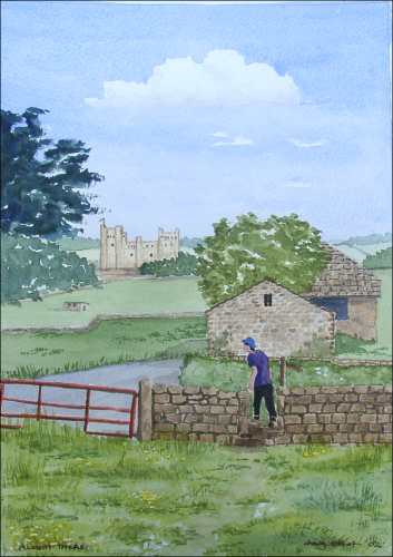 353x500 How Simulate Grass In Front Of Watercolor Painting - Painting Grass In Watercolor