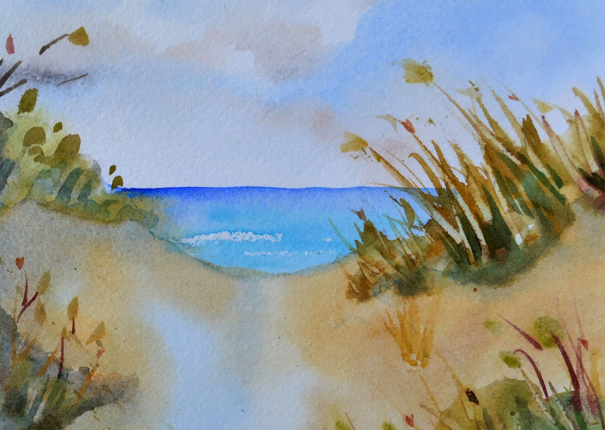 848x603 Watercolor Tutorial Quick Tip To Paint Grass - Painting Grass In Watercolor