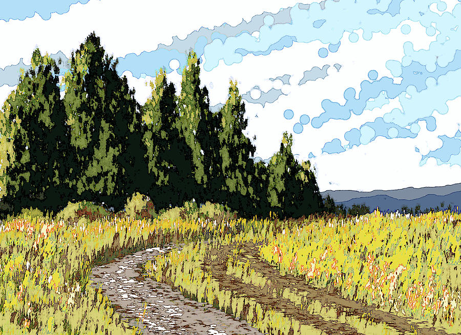 900x654 Gravel Path Stiegerwald Preserve Washington Painting By Janice Sobien - Painting Gravel