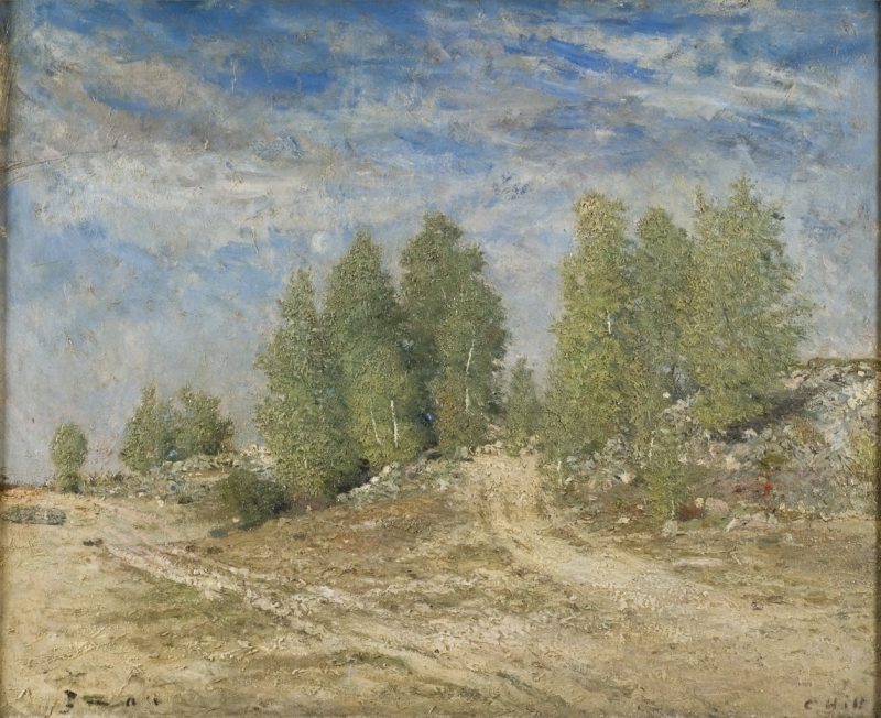 800x652 Gravel Slope Painting Carl Fredrik Hill Oil Paintings - Painting Gravel