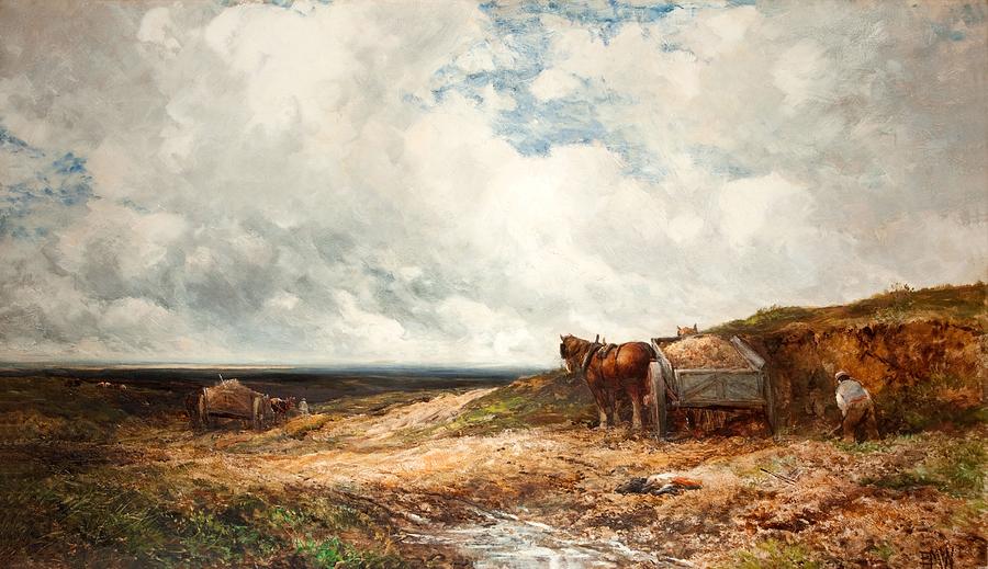 900x519 Carting Gravel Painting By Edmund Morison Wimperis - Painting Gravel