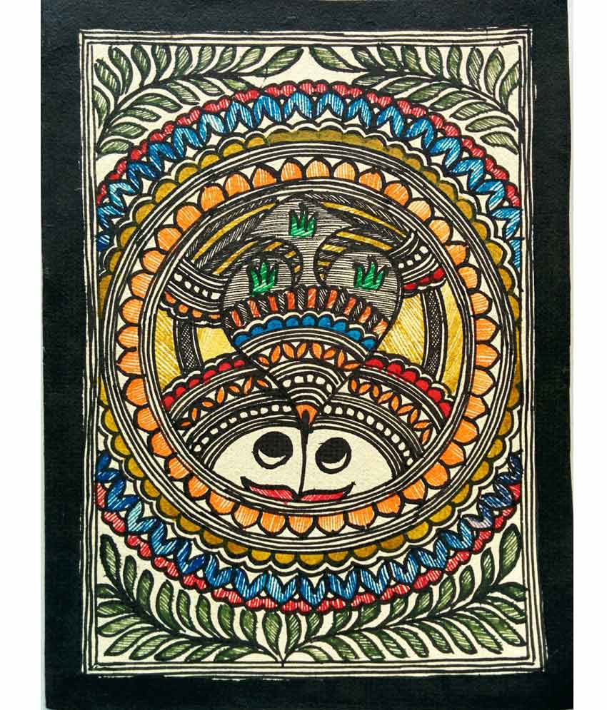 850x995 Karukraft Madhubani Greeting Card Set(4 Pieces),handmade Paper - Painting Greeting Cards