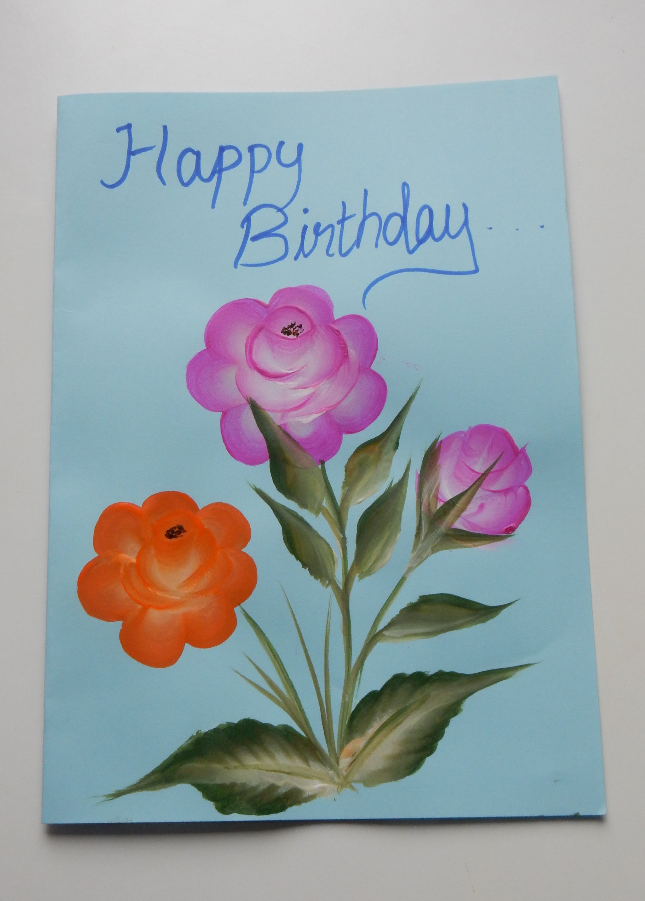 2263x3160 One Stroke Painting Greeting Card - Painting Greeting Cards In Watercolor