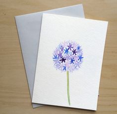 236x231 Hand Painted Greeting Card 5x7 Watercolor By Cardwithheart On Etsy - Painting Greeting Cards In Watercolor