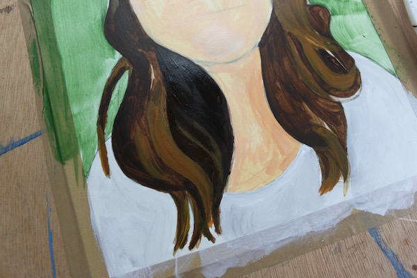 600x400 Luscious Locks Step By Step How To Paint Hair - Painting Hair