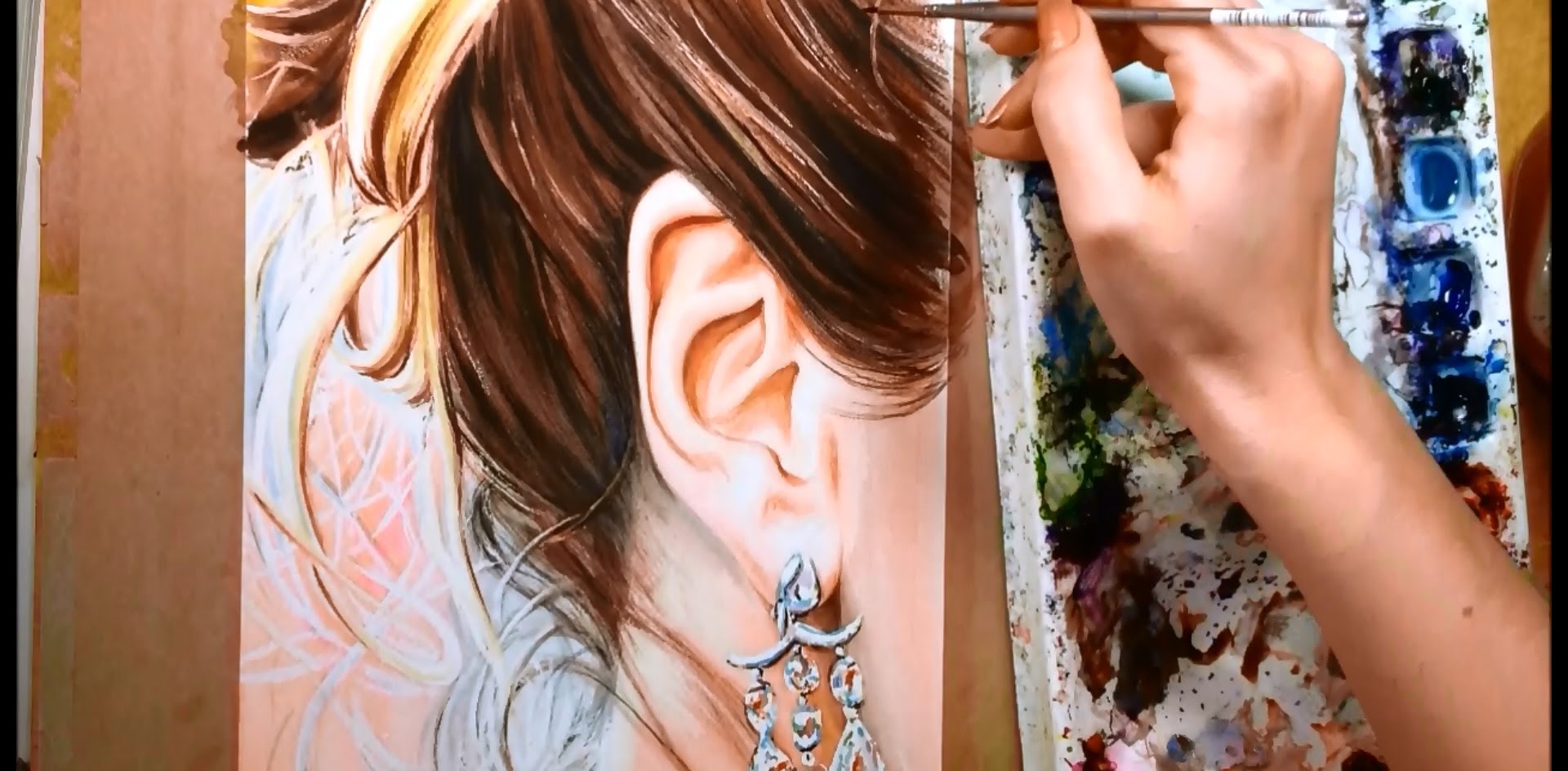 1920x944 How To Paint Hair And Ears - Painting Hair