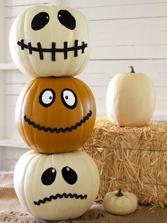 325x434 No Carve Painted Halloween Pumpkin Ideas - Painting Halloween Pumpkins