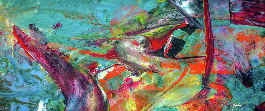 900x377 Colorful Puffin Bird Art - Painting Happy