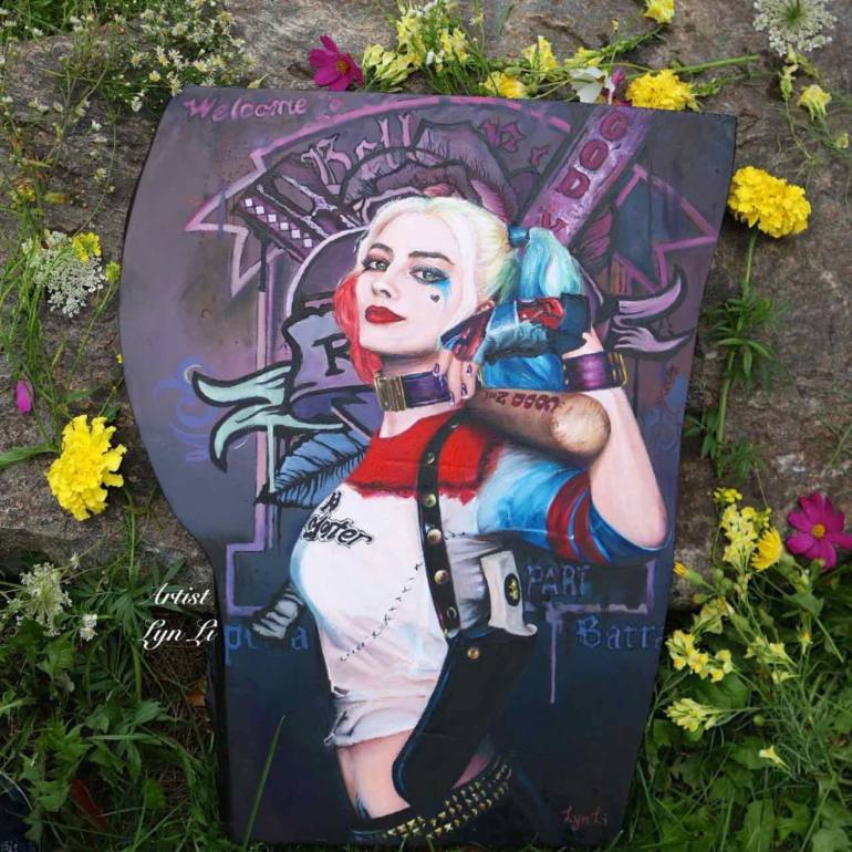 770x770 Saatchi Art Harley Quinn Painting By Lyn Li - Painting Harley Quinn