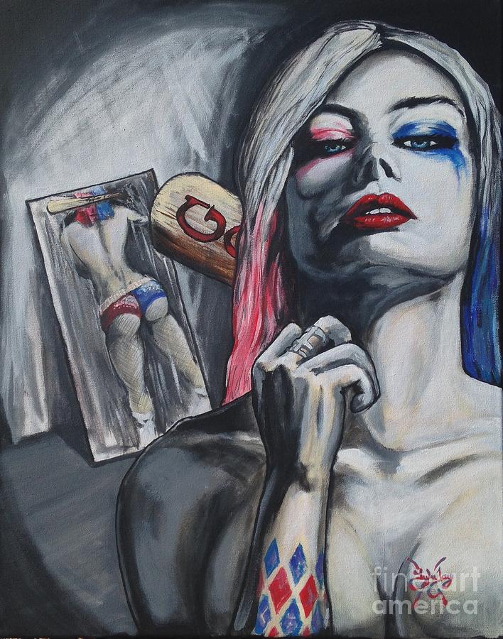 708x900 Suicide Squad Harley Quinn Painting By Tyler Haddox - Painting Harley Quinn