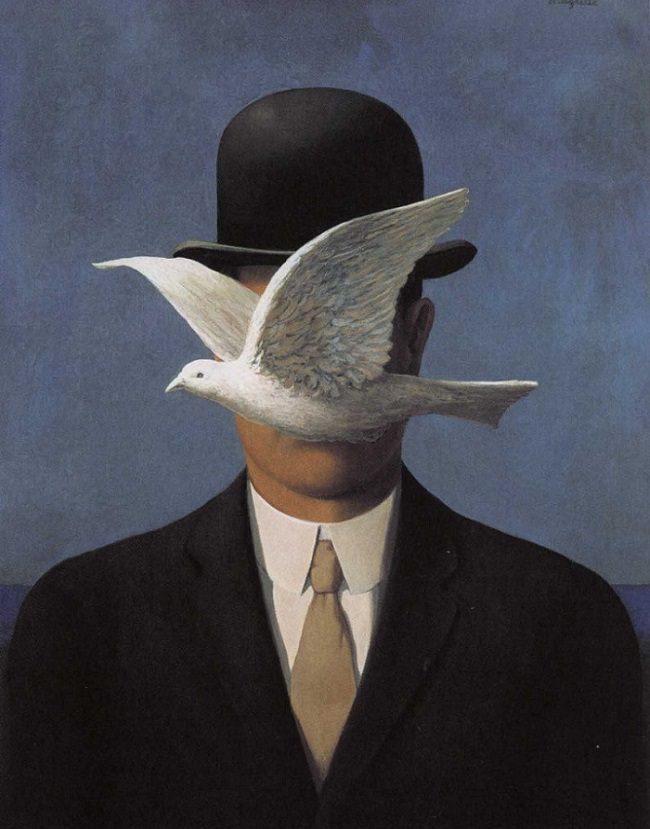 650x829 Man In A Bowler Hat, 1964 By Rene Magritte - Painting Hat