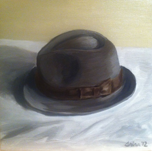 500x498 Trina's Page Of Blogginess The Completed Hat Painting - Painting Hat