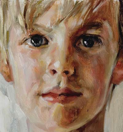 400x429 Daily Paintings Head Of A Boy Postcard From Provence - Painting Head