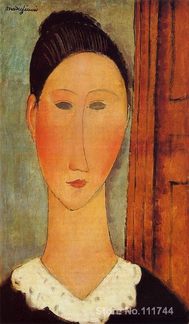374x640 Online Art Gallery Head Of A Girl By Amedeo Modigliani Paintings - Painting Head