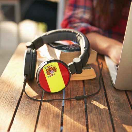 512x512 Spain, Flag Headphones Flags N' Music Spain Flag - Painting Headphones