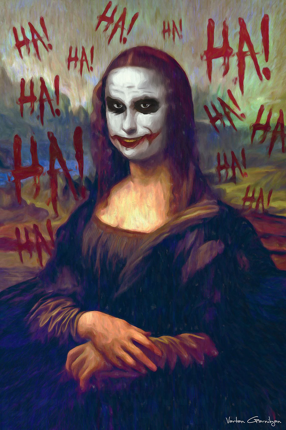 915x1373 Famous Paintings Turned Into Batman Pop Art - Painting Help