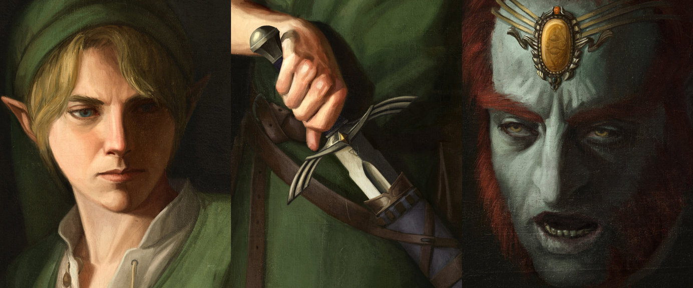 1384x577 Hero Of Time - Painting Hero