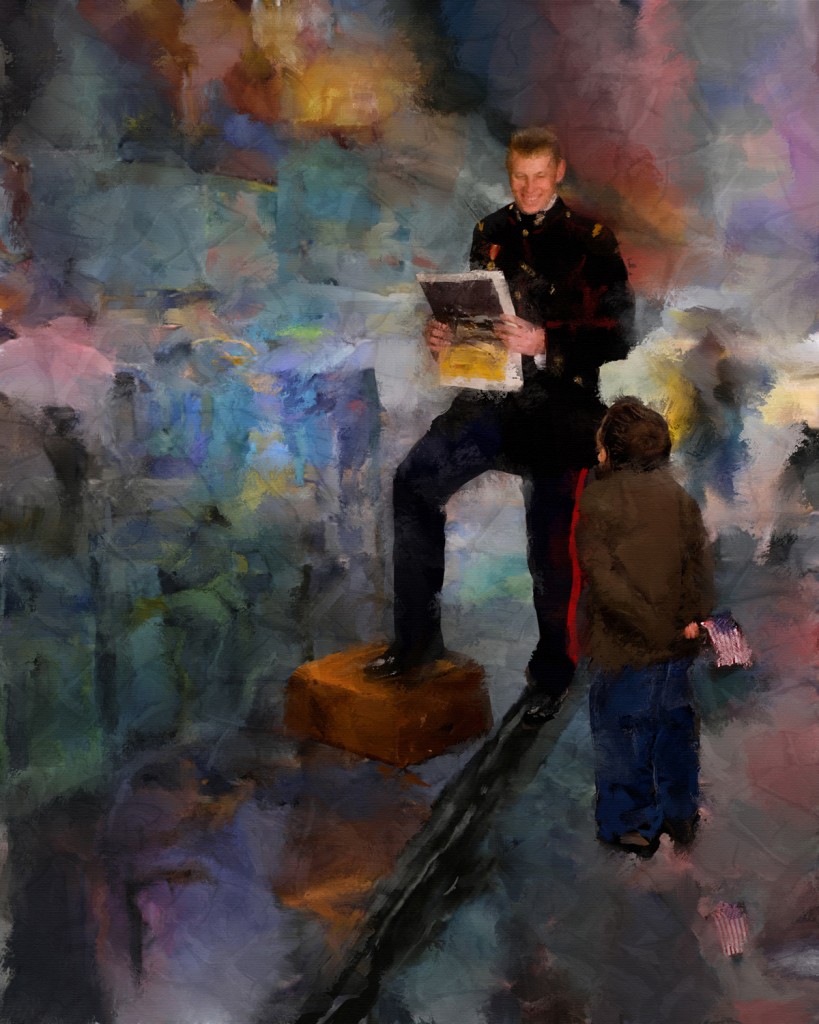 819x1024 Oil Amp Pigment Painting Portrait Are You A Hero Tim Oneill Studios - Painting Hero