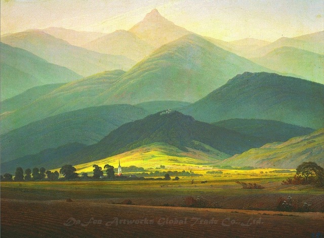 640x470 Free Shipping Decorative Giclee Canvas Oil Painting Based - Painting Hills