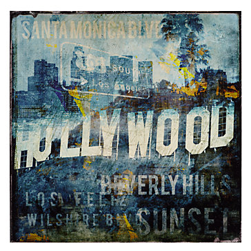 364x364 Hollywood Land Canvas Art By Type Art Z Gallerie - Painting Hollywood