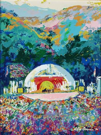 350x467 Leroy Neiman Hollywood Bowl Painting Anysize 50% Off - Painting Hollywood