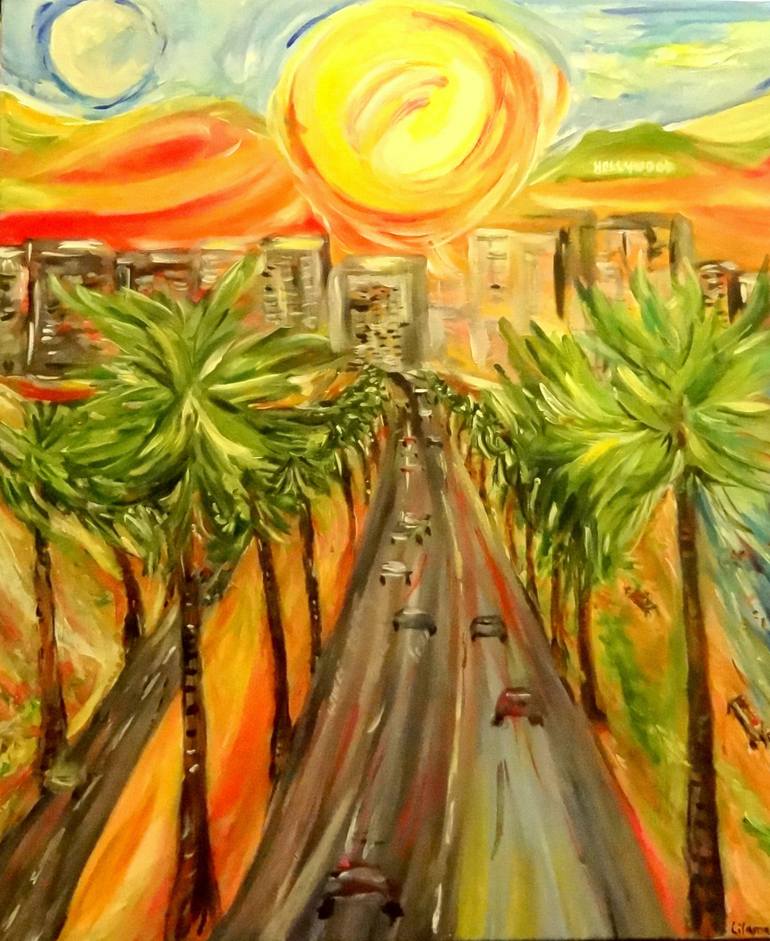 770x941 Saatchi Art Hollywood Land Of Dreams Painting By Lilamani De Silva - Painting Hollywood