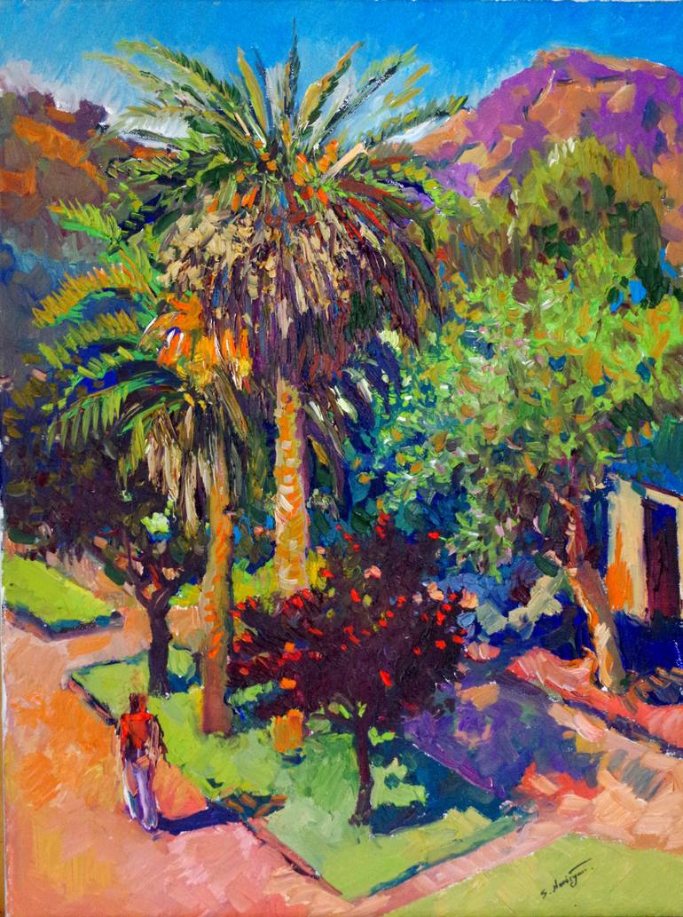 770x1033 Saatchi Art Street In Hollywood, Summer Painting By Suren Nersisyan - Painting Hollywood