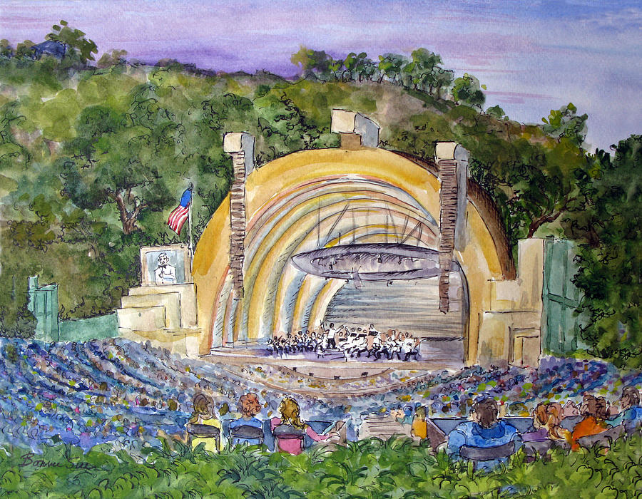 900x700 Hollywood Bowl Painting By Bonnie Sue Schwartz - Painting Hollywood