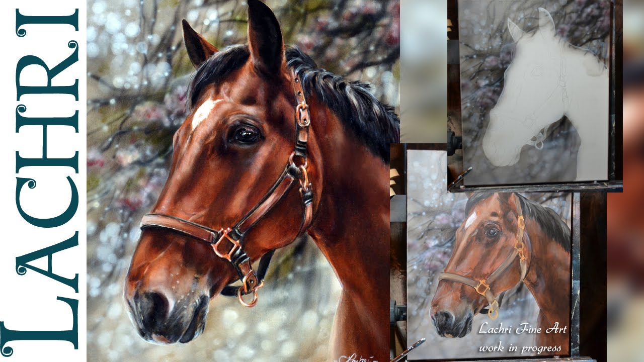 1280x720 Speed Painting A Horse In Oil Amp Acrylic Paint - Painting Horse Colors