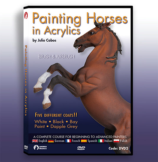535x550 Painting Horses In Acrylics Dvd - Painting Horses Miniatures