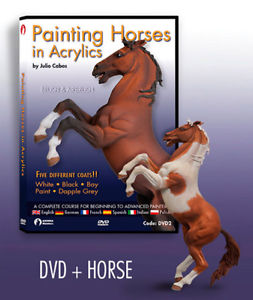 253x300 Andrea Miniatures Painting Horses In Acrylics Dvd  Unpainted - Painting Horses Miniatures