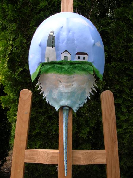 449x600 Horseshoe Crab Art - Painting Horseshoe Crabs