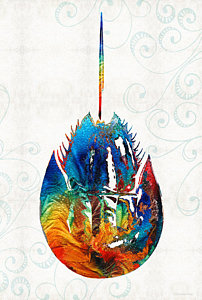 202x300 Horseshoe Crab Paintings Fine Art America - Painting Horseshoe Crabs