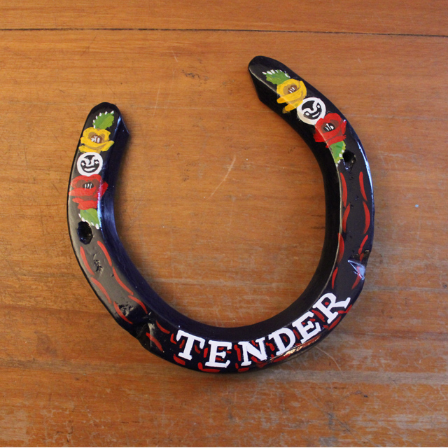 640x640 Trestle Shop Hand Painted Cart Horse Shoe - Painting Horseshoes