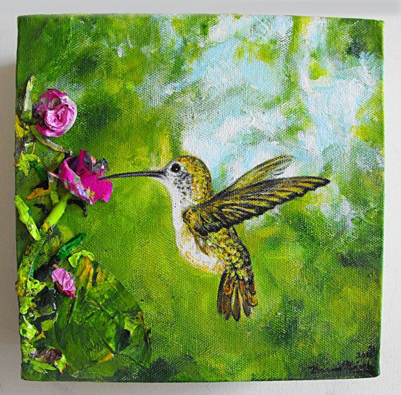 Painting Hummingbirds With Acrylics at PaintingValley.com | Explore ...