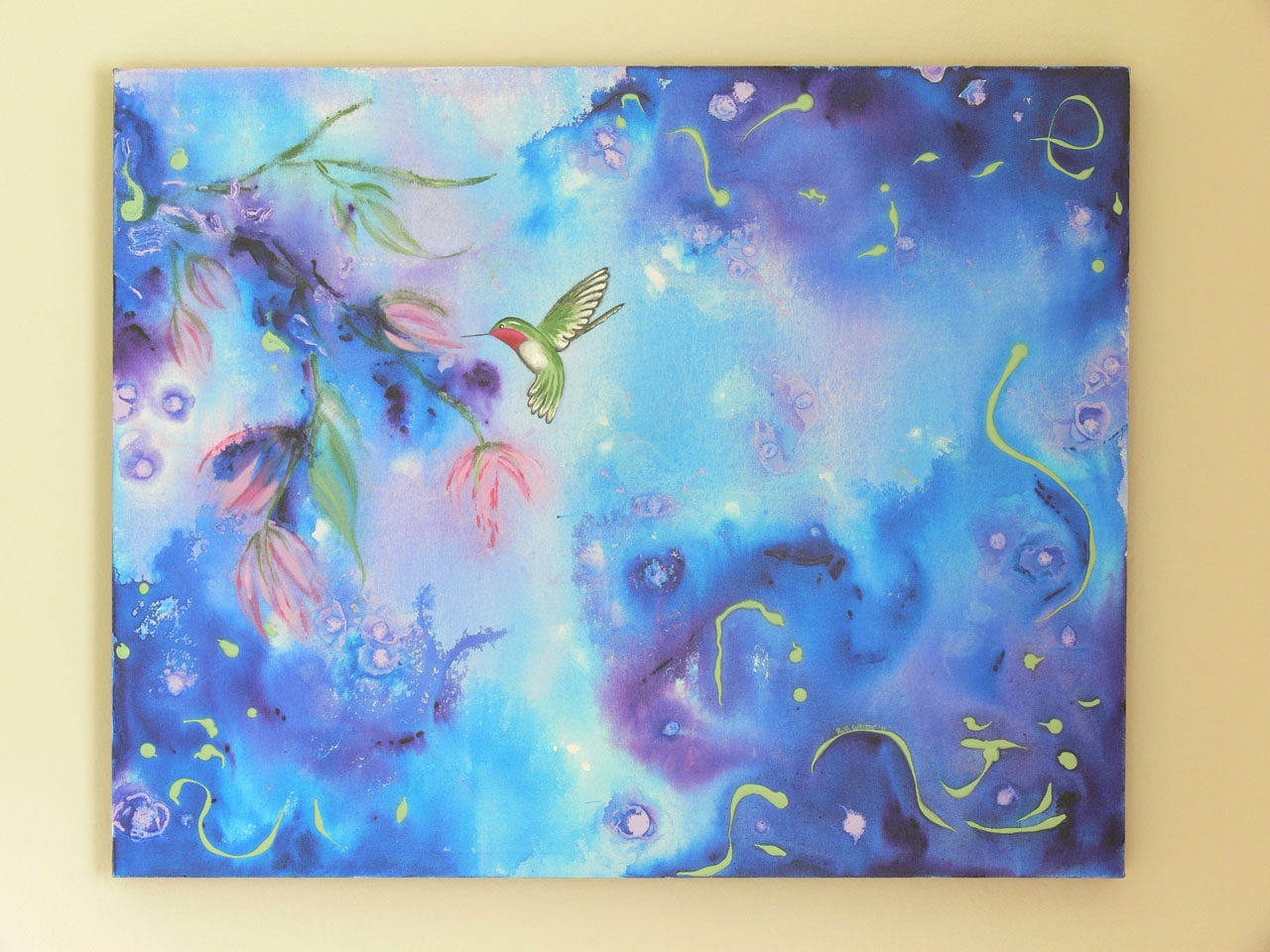 1280x960 Artful Creations Essence Acrylic Hummingbird Painting - Painting Hummingbirds With Acrylics