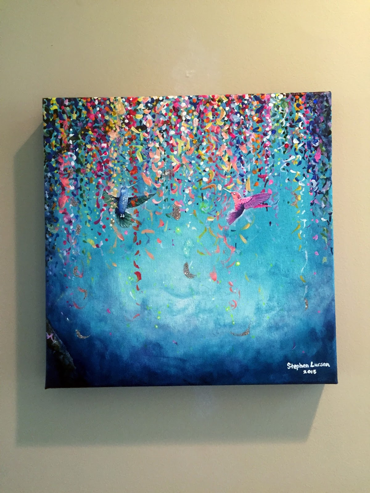 1200x1600 Commissioned Hummingbird Painting - Painting Hummingbirds With Acrylics