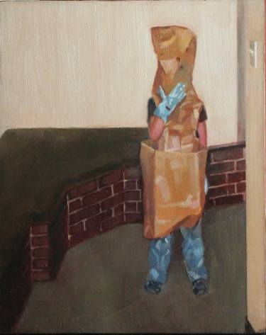 375x473 Original Figurative Humor Oil Paintings For Sale Saatchi Art - Painting Humor